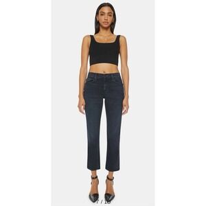 MOTHER Women‎ Size 25 The Mid Rise Rider Ankle Jeans Night In Paris Very Dark